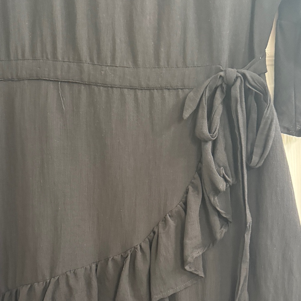 Black Ruffle Dress - Picture 3 of 7